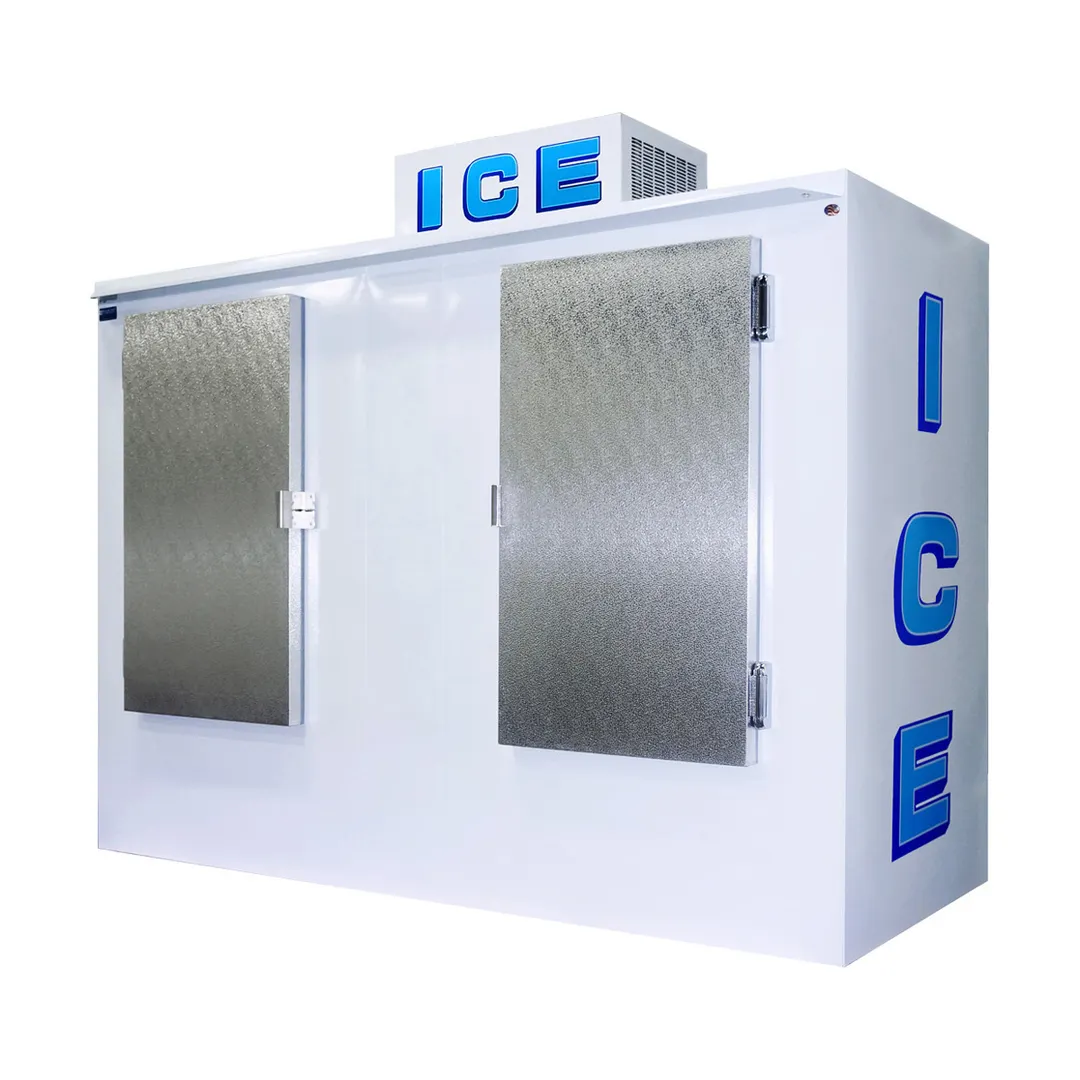Polar Temp 1000CW 94" Outdoor Ice Merchandiser w/ Solid Door, Cold Wall, 95 cu. ft.