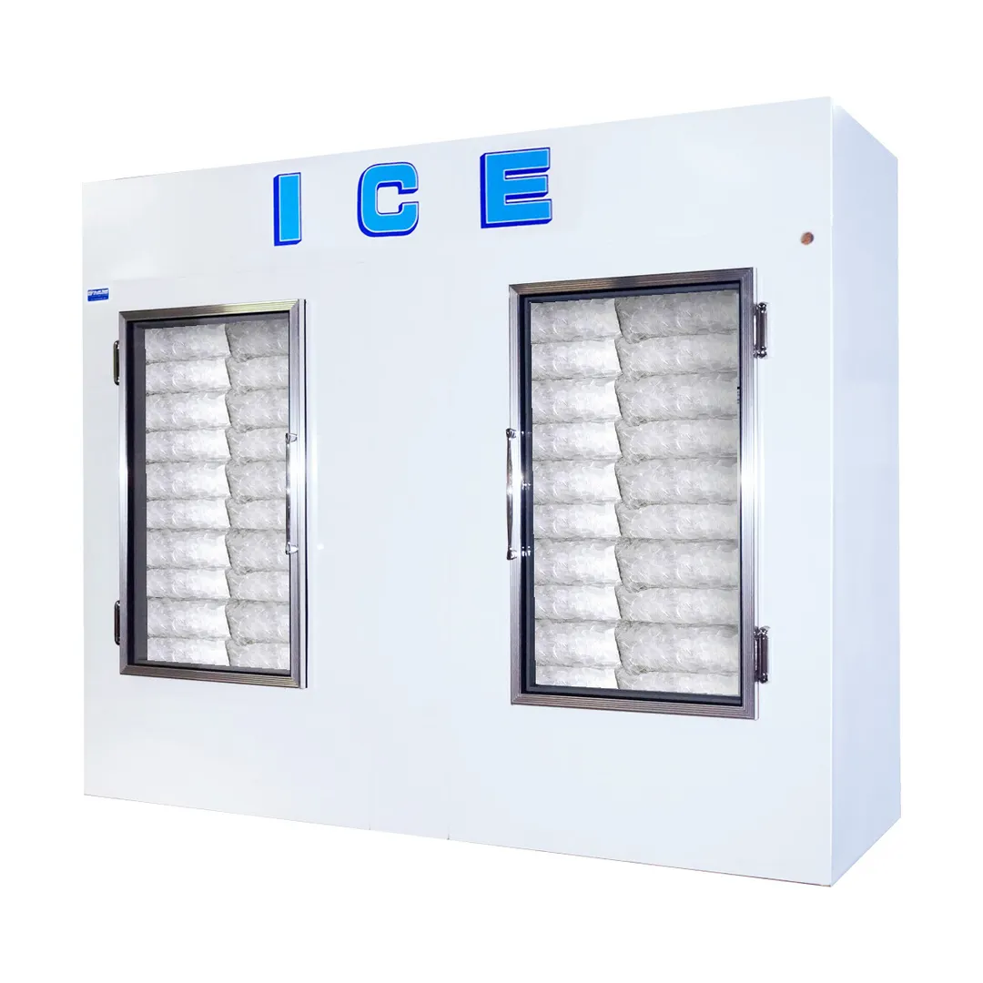 Polar Temp 1000CWG 94" Indoor Ice Merchandiser w/ Glass Door, Cold Wall, 95 cu. ft.