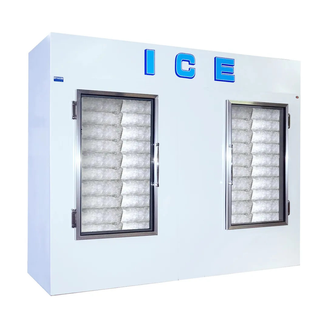 Polar Temp 1000CWG 94" Indoor Ice Merchandiser w/ Glass Door, Cold Wall, 95 cu. ft.