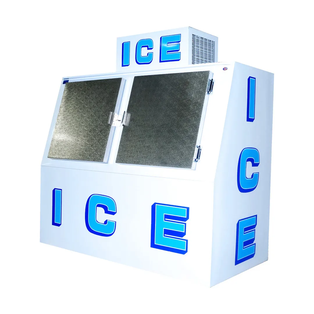 Polar Temp 600CW 70" Outdoor Ice Merchandiser w/ Solid Door, Cold Wall, 60 cu. ft.