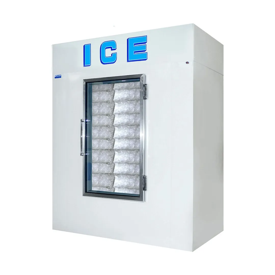 Polar Temp 630ADG 62" Indoor Ice Merchandiser w/ Glass Door, Auto Defrost, 61 cu. ft.