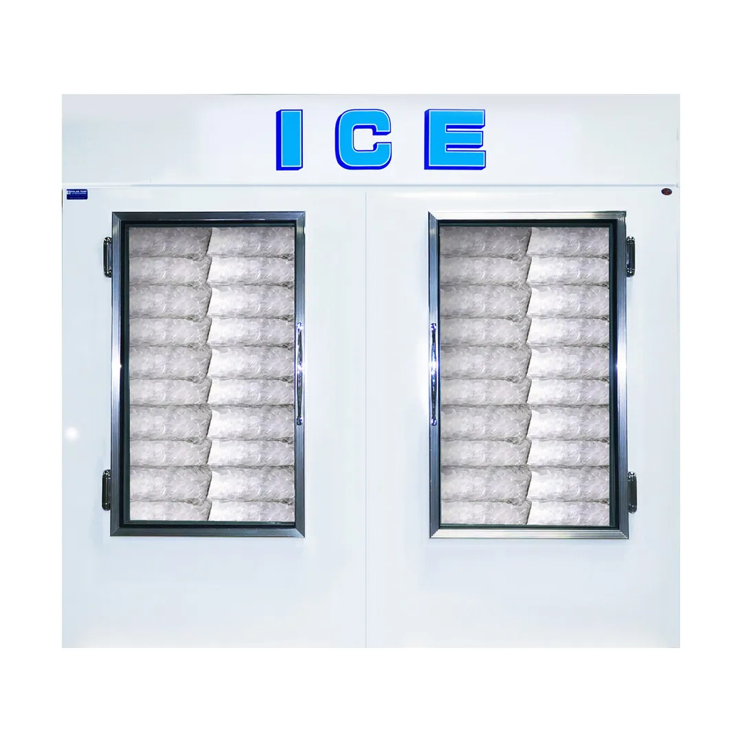 Polar Temp 650CWG 70" Indoor Ice Merchandiser w/ Glass Door, Cold Wall, 59 cu. ft.