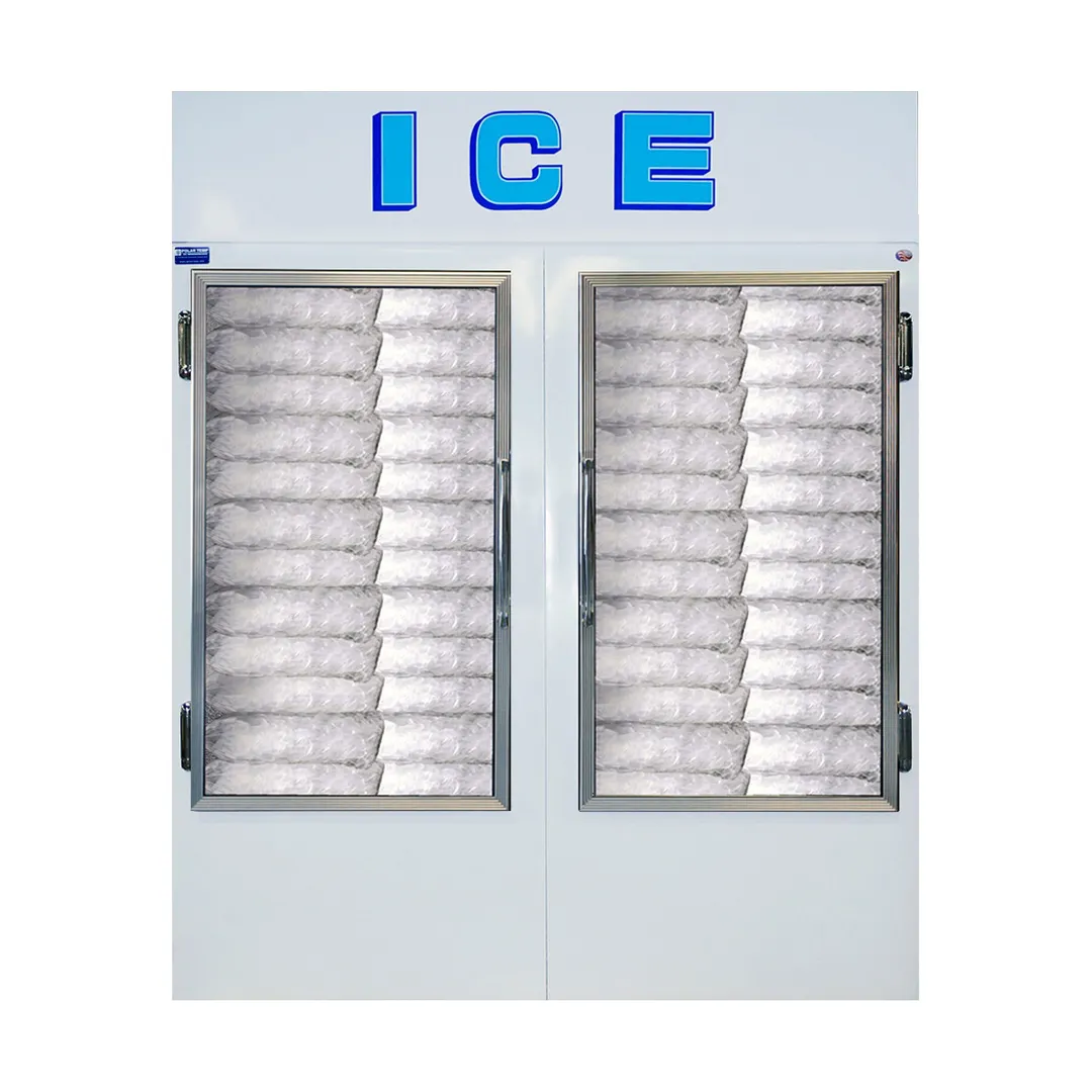 Polar Temp 670ADG 62" Indoor Ice Merchandiser w/ Glass Door, Auto Defrost, 61 cu. ft.