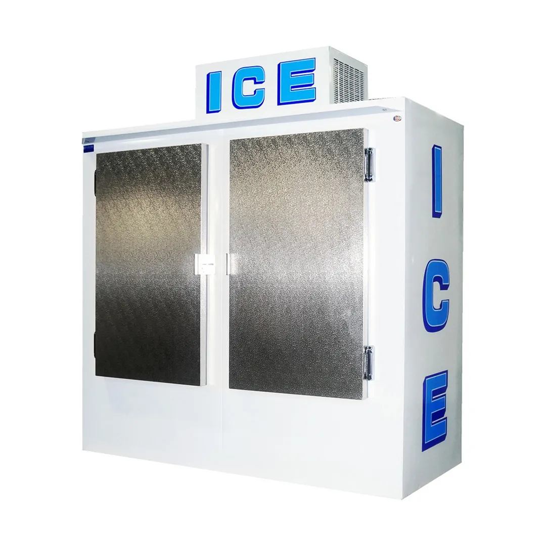 Polar Temp 750AD 70" Outdoor Ice Merchandiser w/ Solid Door, Auto Defrost, 70 cu. ft.