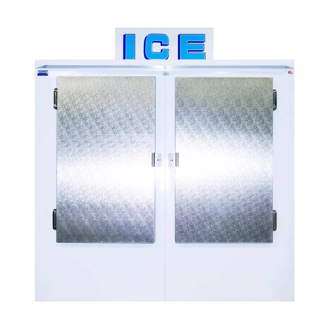 Polar Temp 750AD 70" Outdoor Ice Merchandiser w/ Solid Door, Auto Defrost, 70 cu. ft.