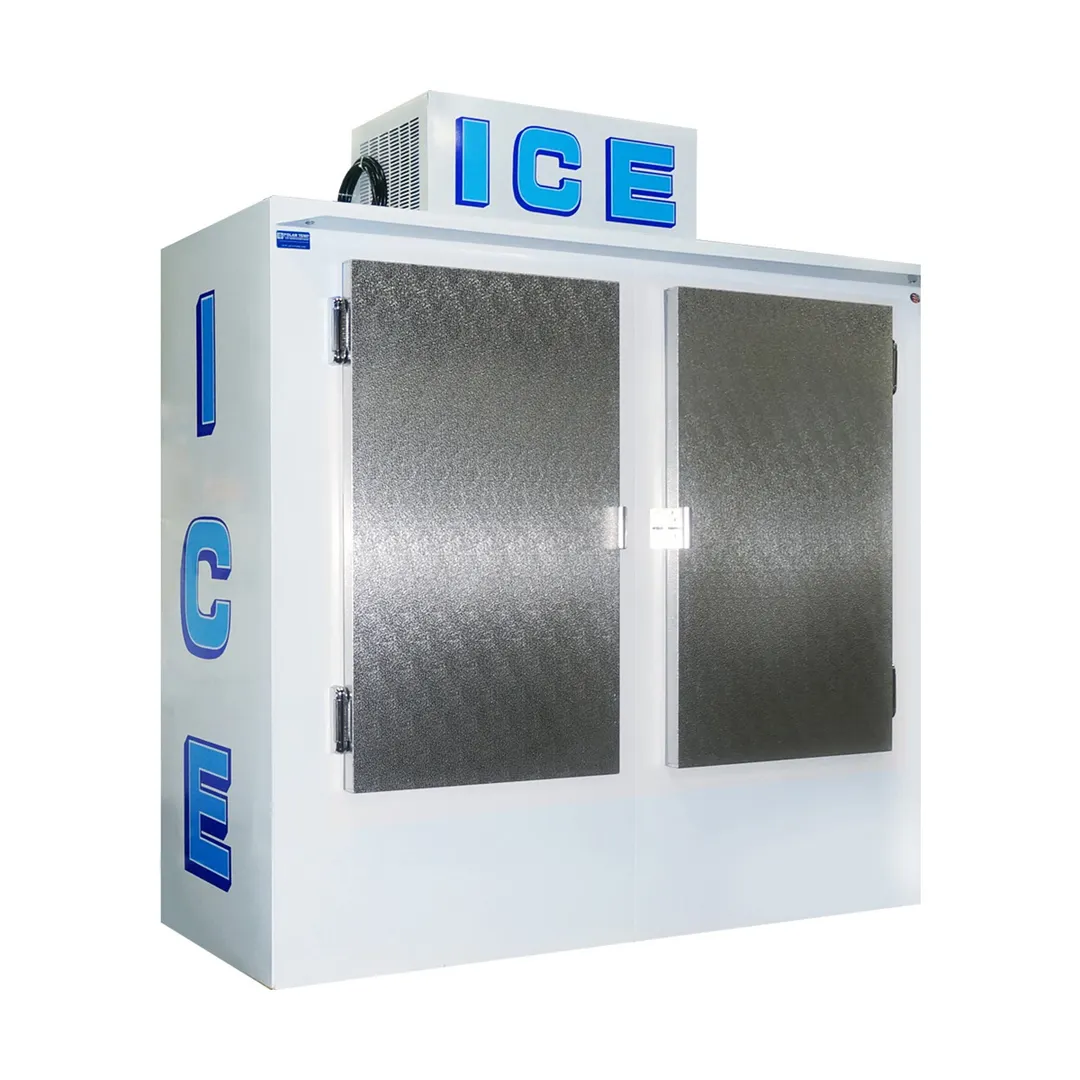 Polar Temp 750AD 70" Outdoor Ice Merchandiser w/ Solid Door, Auto Defrost, 70 cu. ft.