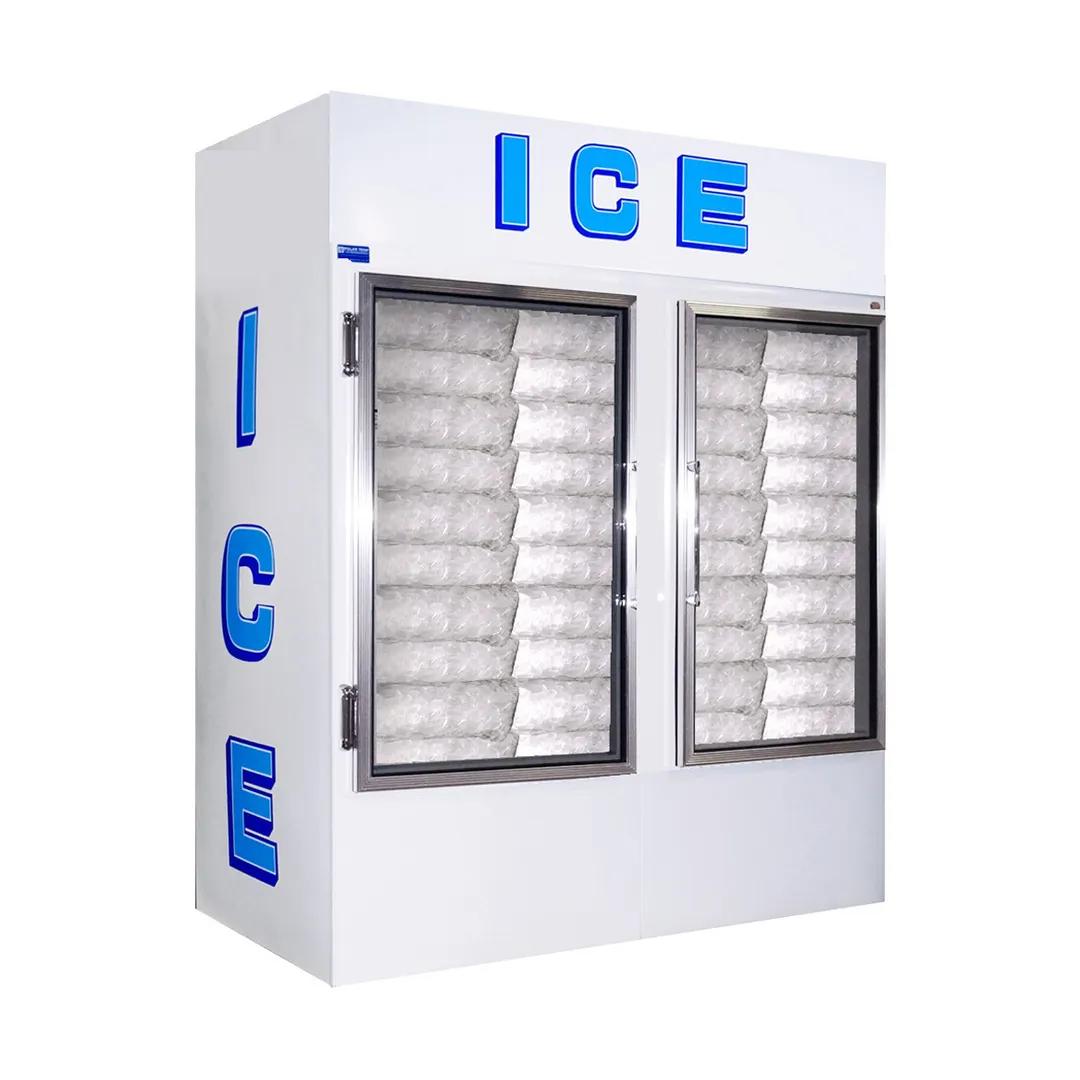 Polar Temp 750CWG 70" Indoor Ice Merchandiser w/ Glass Door, Cold Wall, 70 cu. ft.