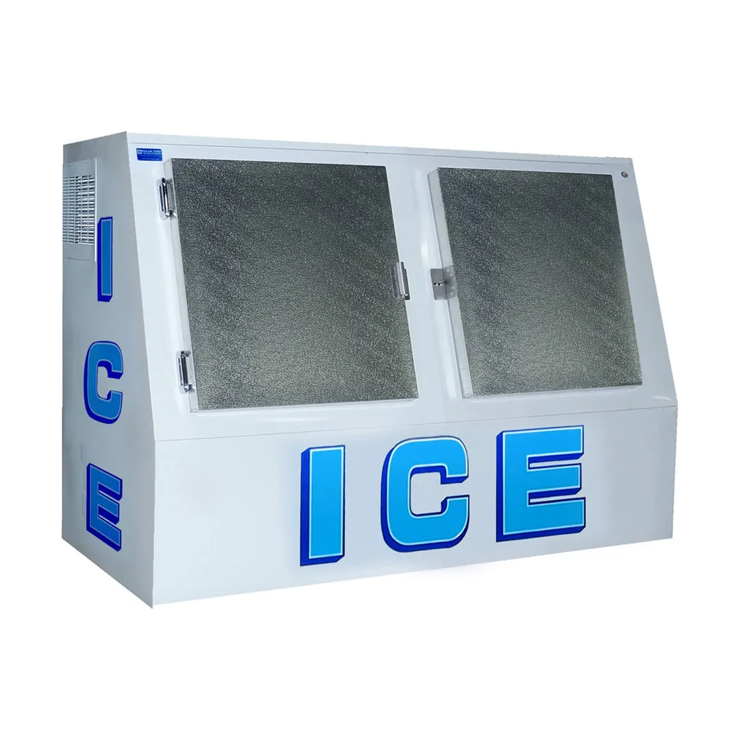 Polar Temp VT400AD 70" Outdoor Ice Merchandiser w/ Solid Door, Auto Defrost, 40 cu. ft.
