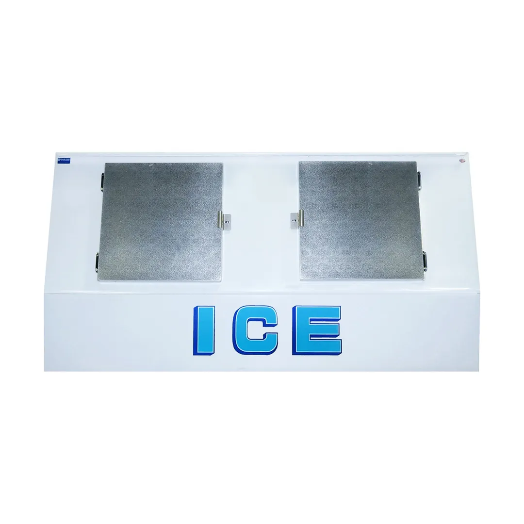 Polar Temp VT570AD 96" Outdoor Ice Merchandiser w/ Solid Door, Auto Defrost, 60 cu. ft.