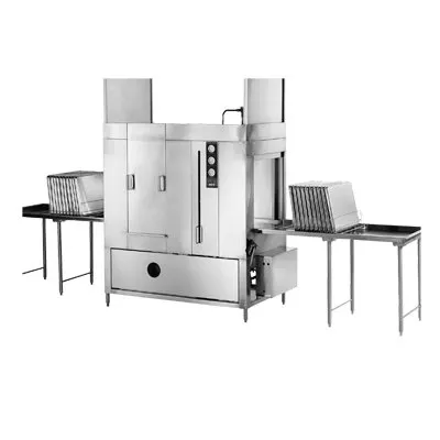 Champion PP-20-PT Straight-Thru Load, Double Rack Pot/Pan & Utensil Washer w/ Booster, 25 RPH / 15hp