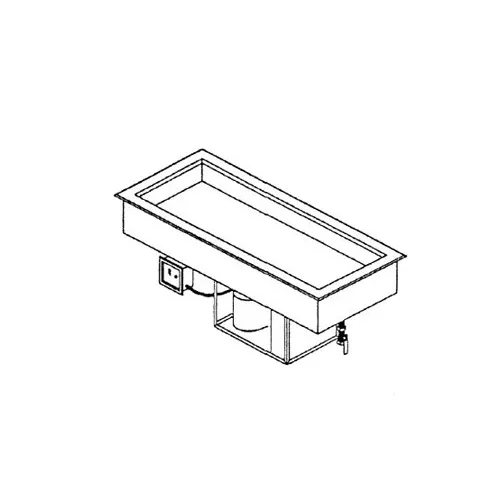 Piper Products 2-CMDI Drop-In Cold Food Unit, Mechanical Refrigeration