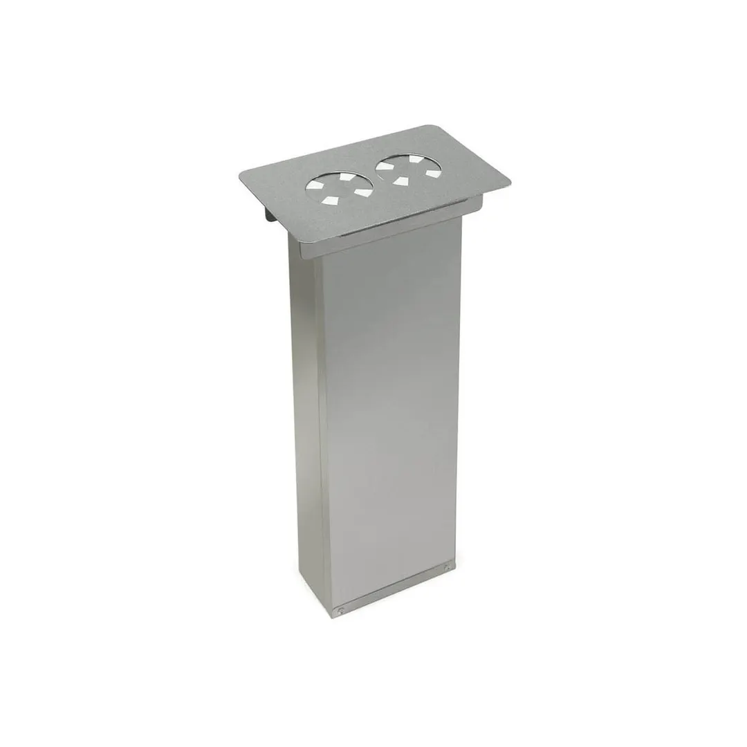Piper Products 2SCD Souffle Cup Dispenser, Drop-In, 2 Elevating Tubes, 1-1/2" Cup, Stainless Steel