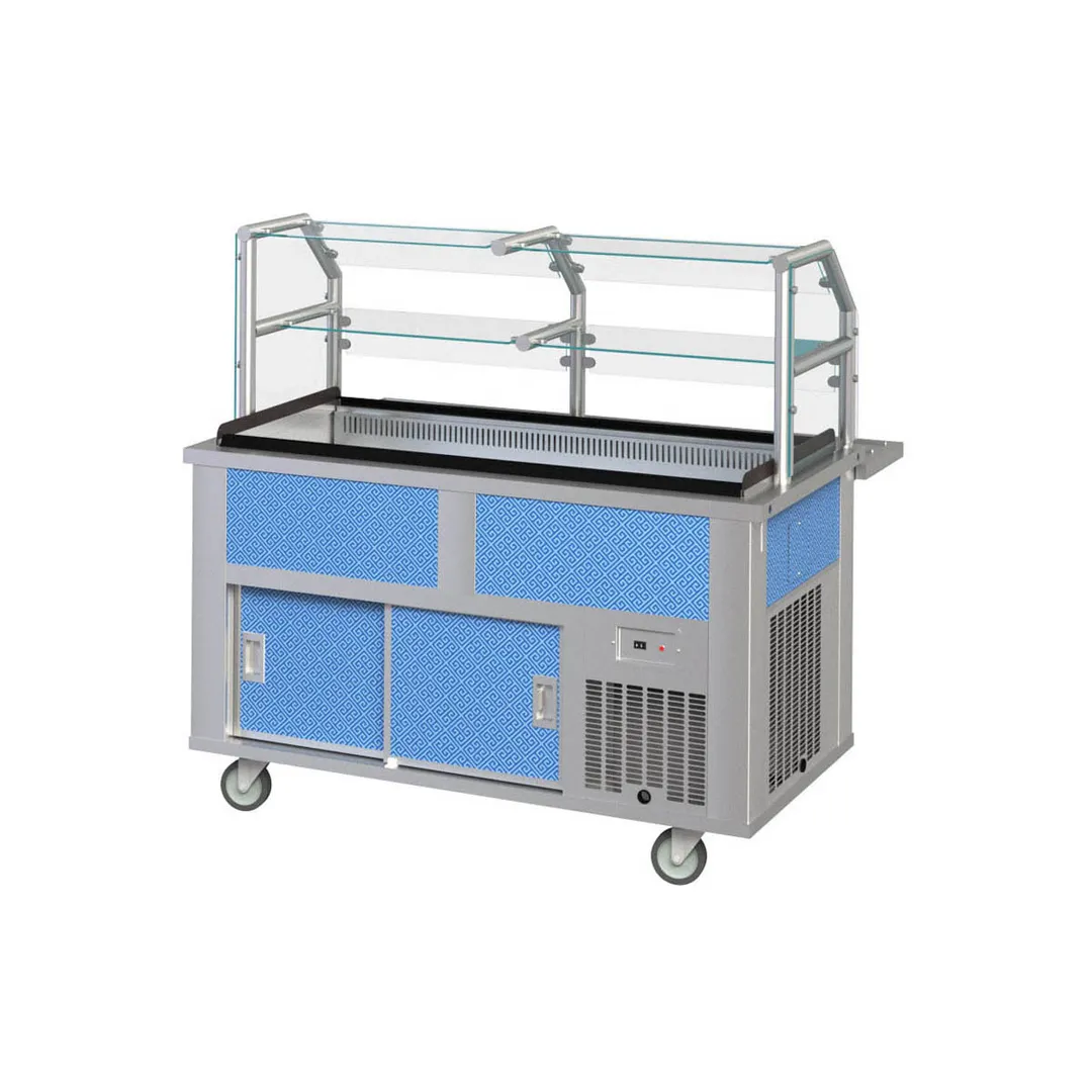 Piper Products 4-CB 60" Elite Cool Breeze Cold Food Serving Counter, (4) Pan
