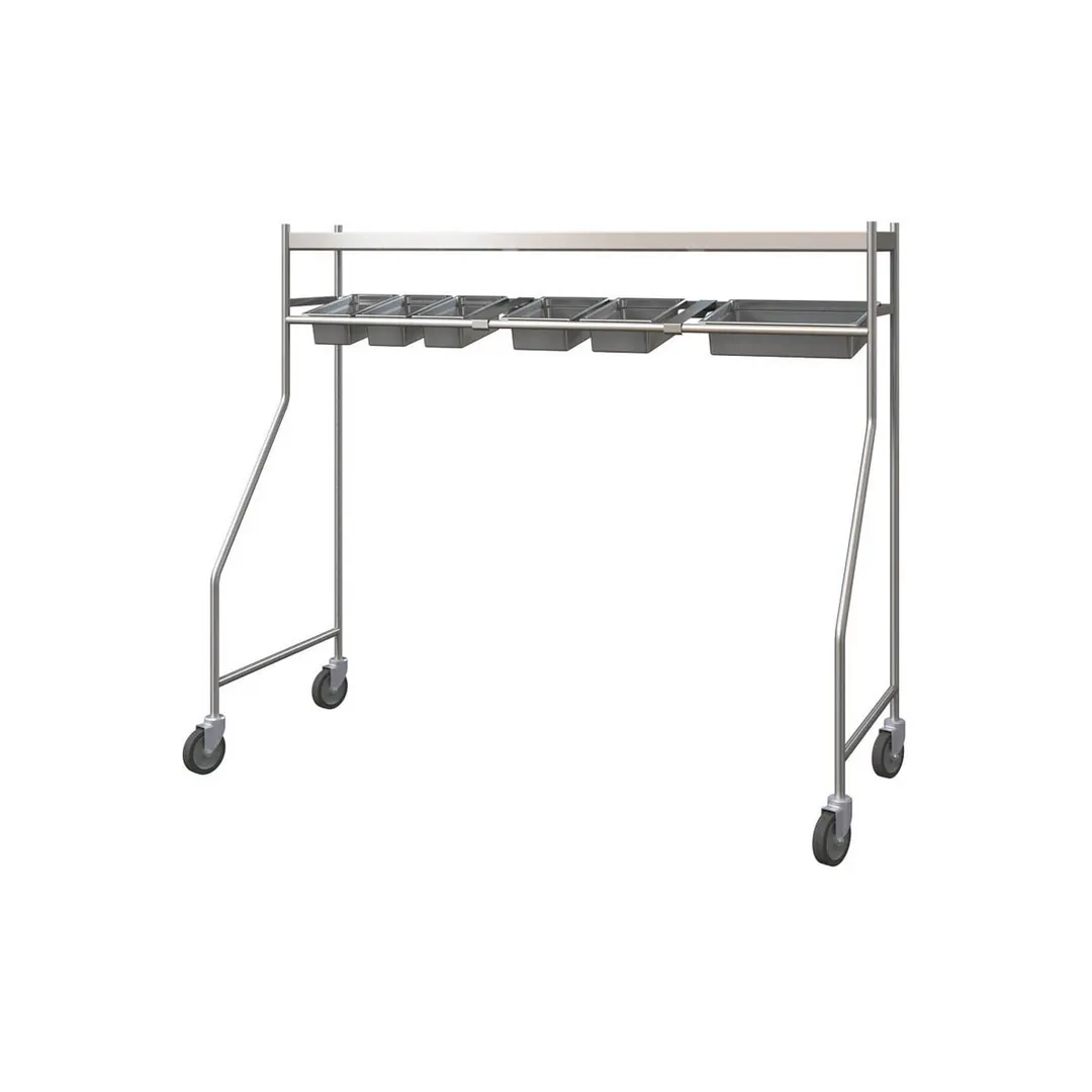 Piper Products 411-1215 Stainless Steel Tray Starter Station - 71-3/4"L x 61-3/8"H