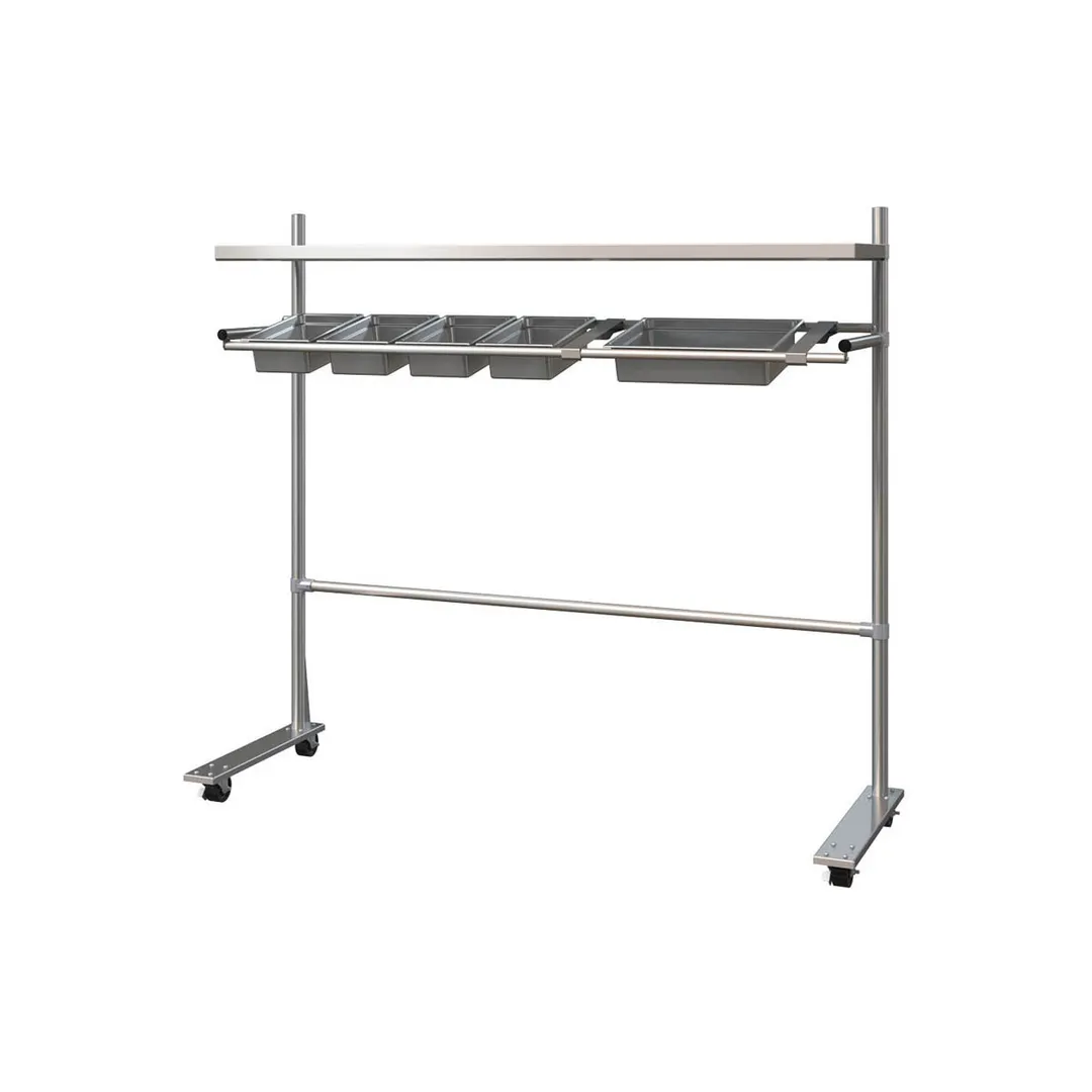 Piper Products 411-1219 Cantilevered Tray Starter Station - 72"L x 64-1/2"H
