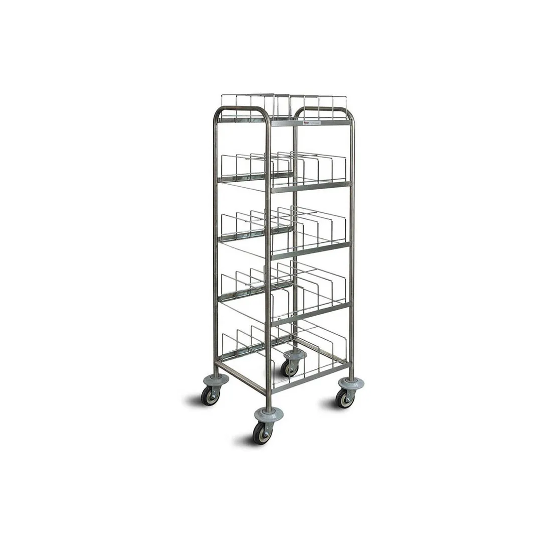 Piper Products 411-1484 Aluminum Dome Storage Cart with 50 Domes Capacity