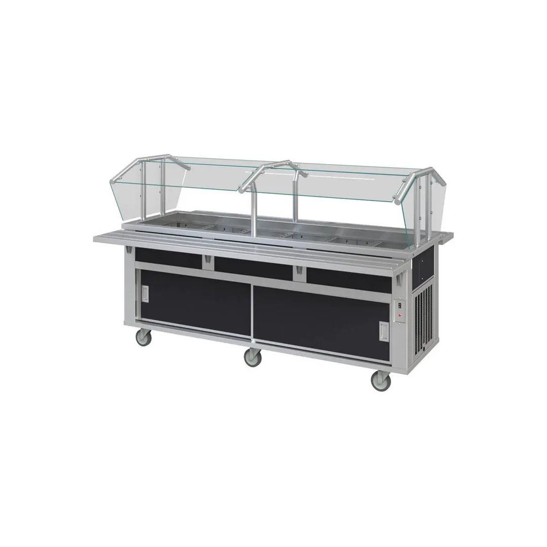 Piper Products 6-BCM 88" Elite Cold Food Serving Counter, (6) Pan