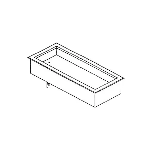 Piper Products 6-CIDI Drop-In Cold Food Unit, Ice Only, Non-Refrigerated