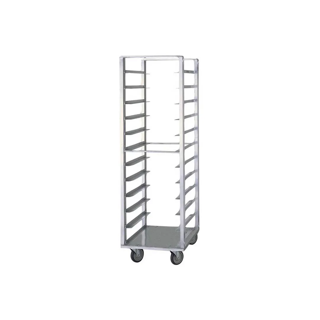 Piper Products 612 12 Pan Aluminum Bun / Sheet Pan Angle Rack with 5" Bottom Load Slides