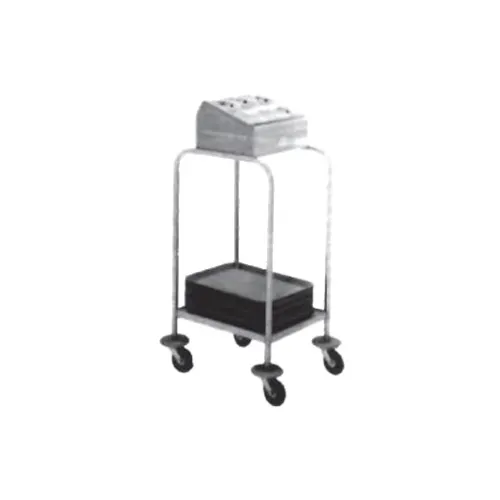 Piper Products 716-1-A6 Stainless Steel Tray & Silver Cart w/ for 15" x 20" Trays