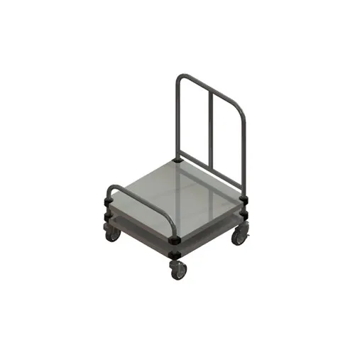 Piper Products 720 Stainless Steel Tray Delivery Cart for 14" x 18" Trays