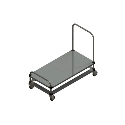 Piper Products 723 Stainless Steel Tray Delivery Cart for (2) stacks of 20" x 20" Cup or Glass Rack