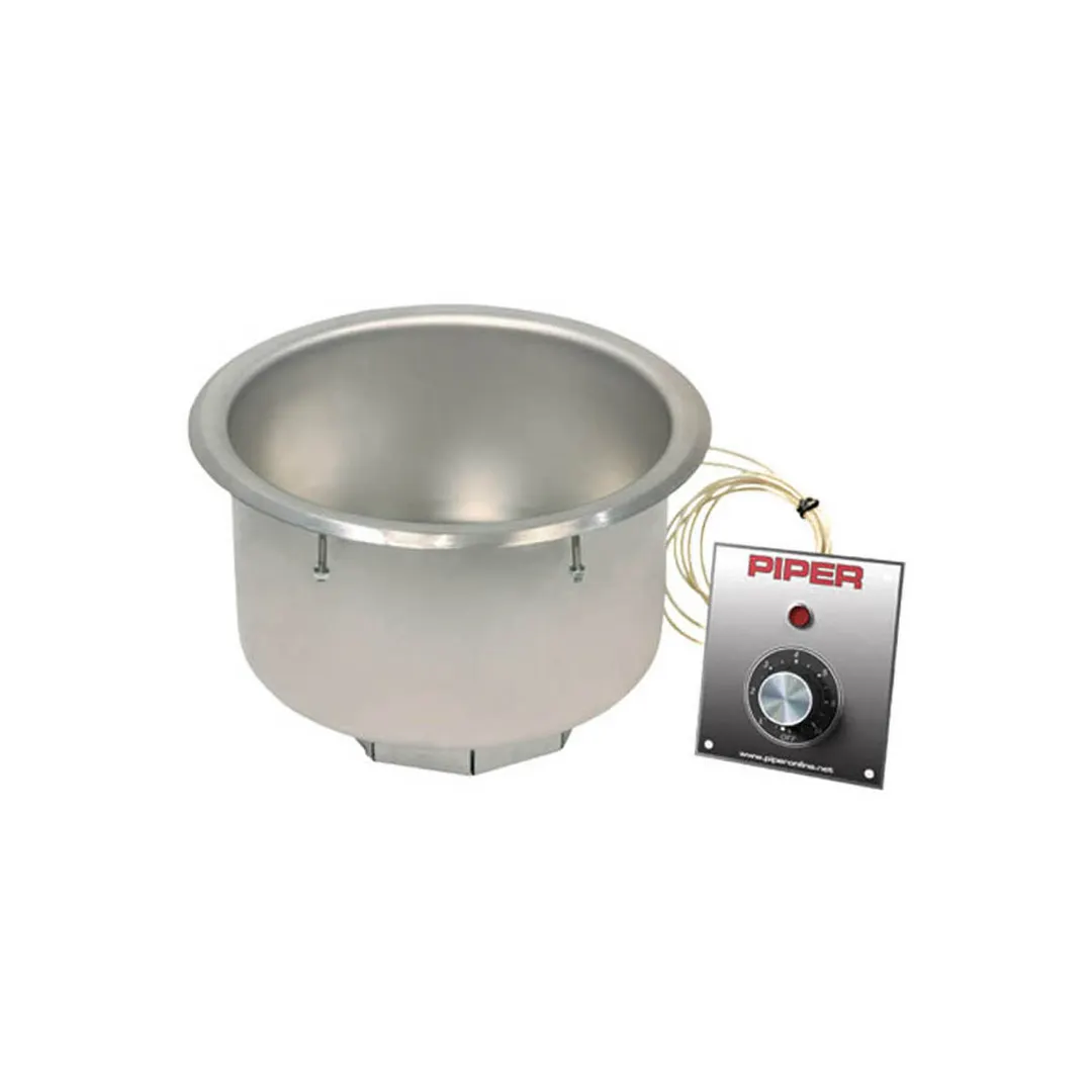 Piper Products 7QT-OD-T-R Drop-In Hot Food Well, Electric, Individual Pan Design