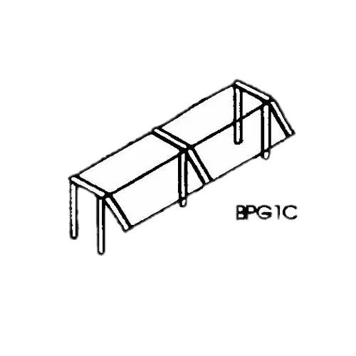 Piper Products BPG1C-88 Stationary Sneeze Guard