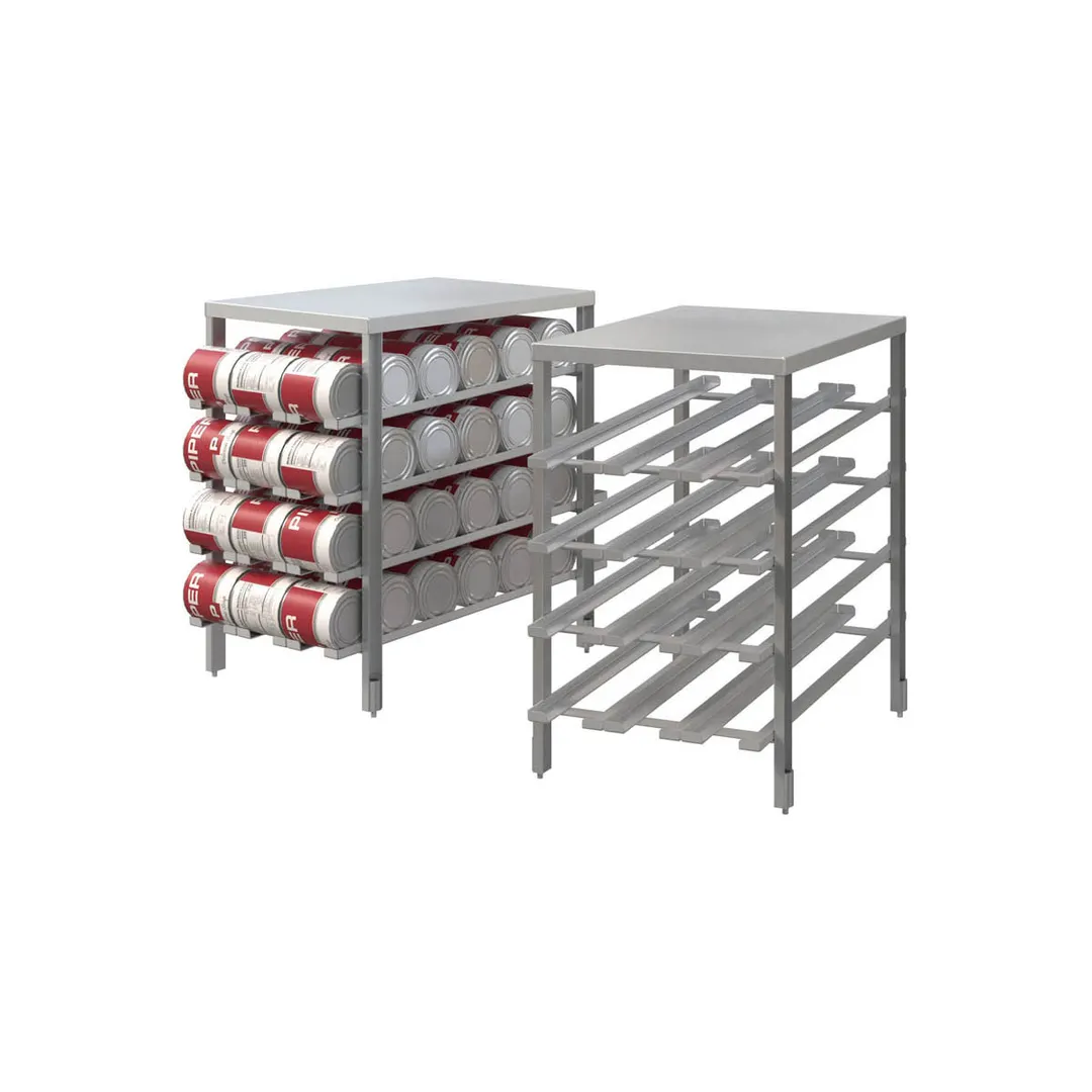 Piper Products CSR-308 Aluminum Can Storage Rack with 308 #5 Cans Capacity