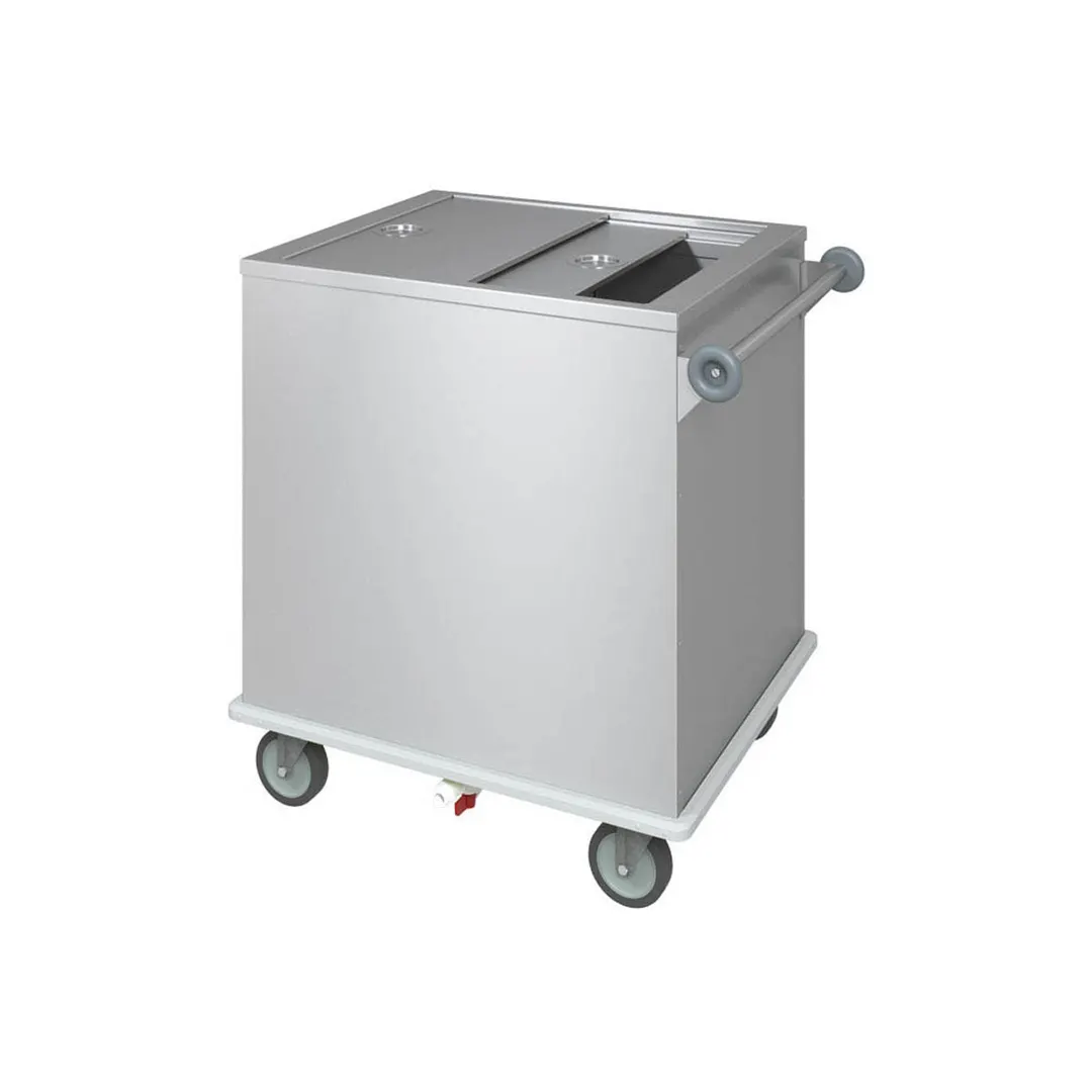 Piper Products ICE-3 Stainless Steel Mobile Ice Bin, 200 lb, Silver