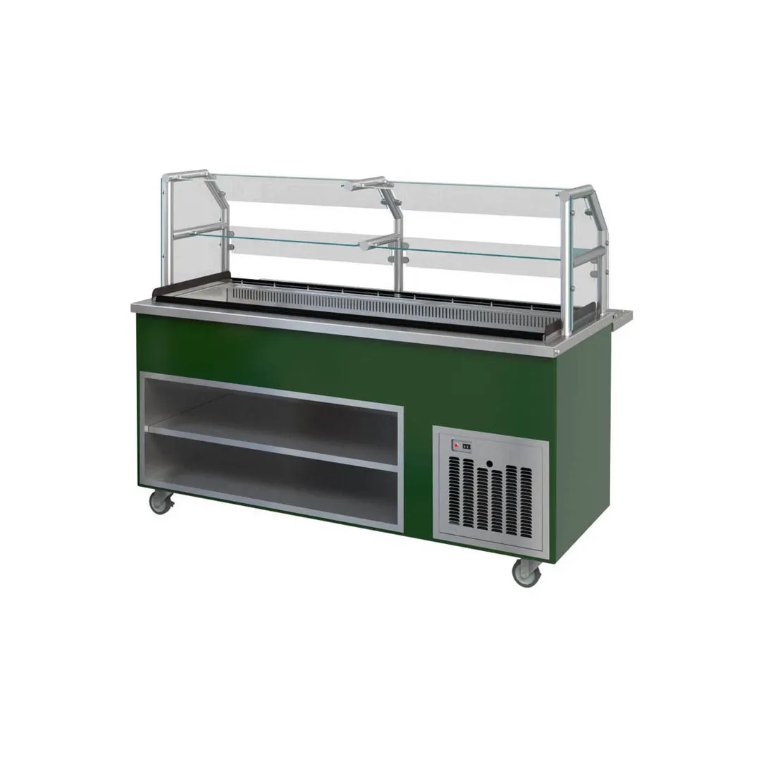 Piper Products R5-CB 74" Reflections Serving Counter, Cool Breeze Refrig. Cold Pan Unit, (5) Pan