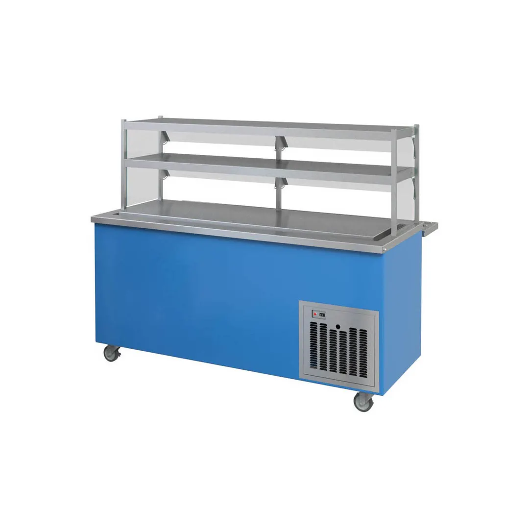 Piper Products R5-FT 74" Reflections Frost Top Serving Counter w/ Enclosed Base
