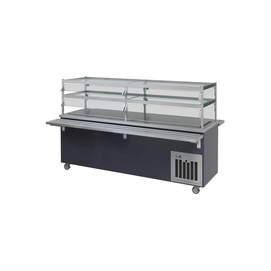 Piper Products R6-FT 96" Reflections Frost Top Serving Counter w/ Enclosed Base