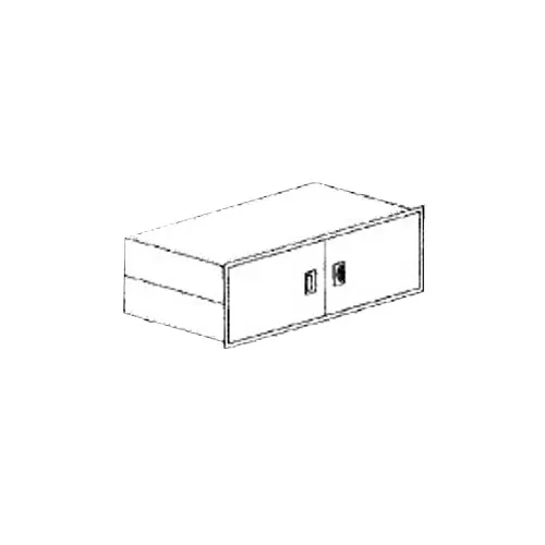 Piper Products RHD-74 Hinged Doors For Understorage, For 74" Unit, (5) Openings