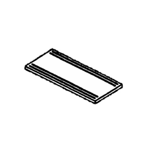 Piper Products RSRTS-74 Tray Slide, 12"W, Solid, Ribbed, Stainless Steel
