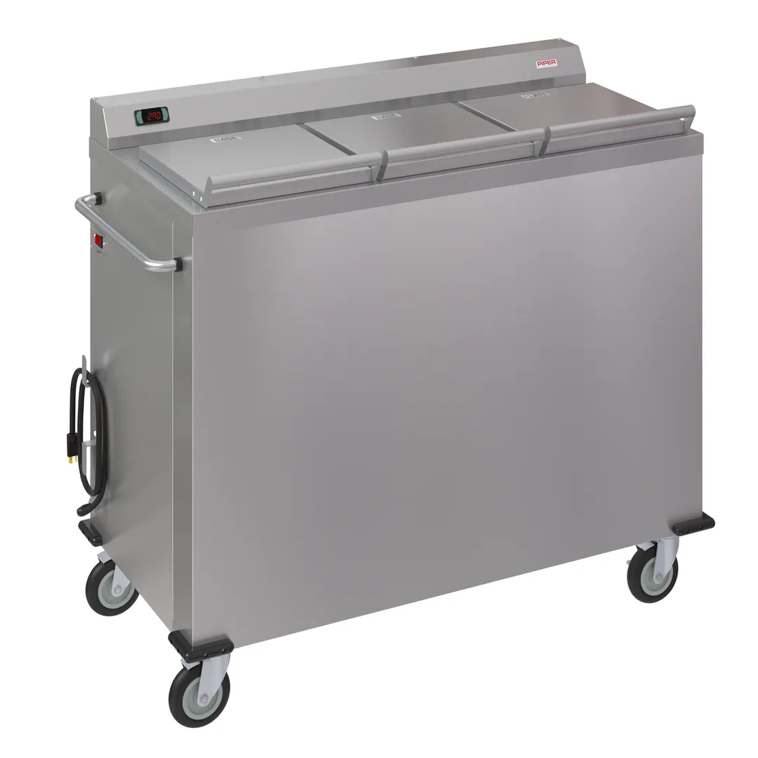 Piper Products SBH-3-P Heated Plate Dispenser, Mobile Design, Convection