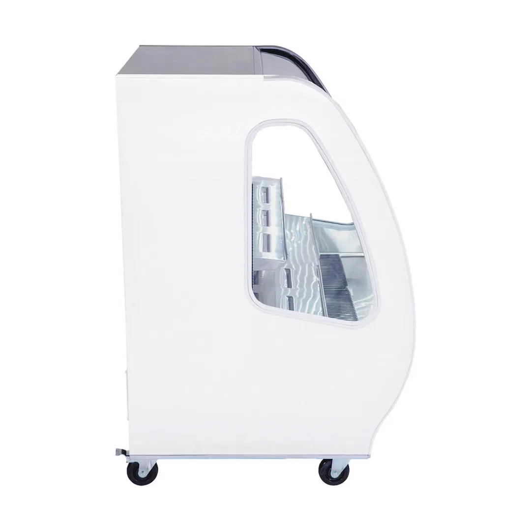 Pro-Kold DDC 40 SS 40" Curved Refrigerated Deli Display Case
