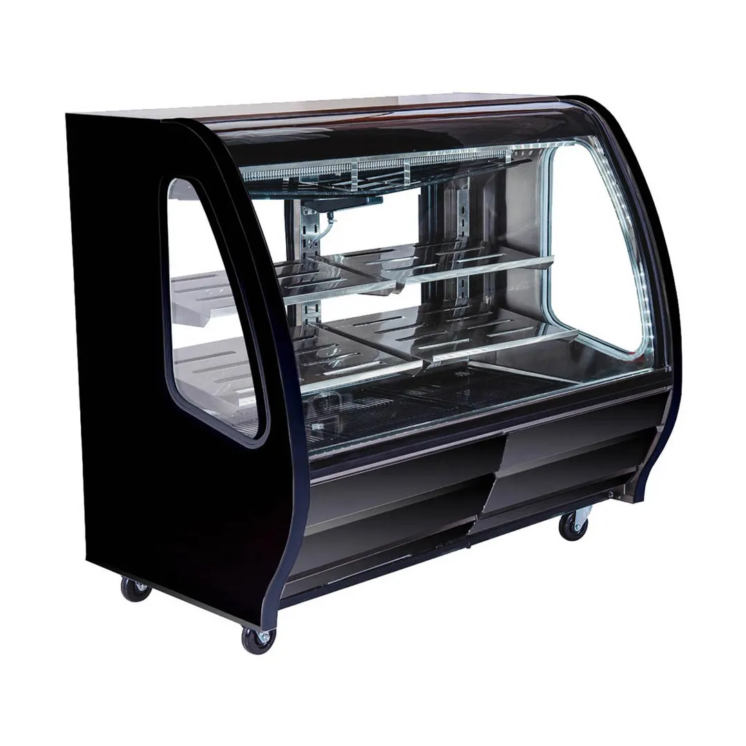 Pro-Kold DDC 60 SS 56" Curved Refrigerated Deli Display Case