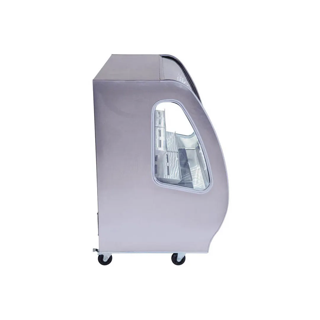 Pro-Kold DDC 80 74" Curved Refrigerated Deli Display Case