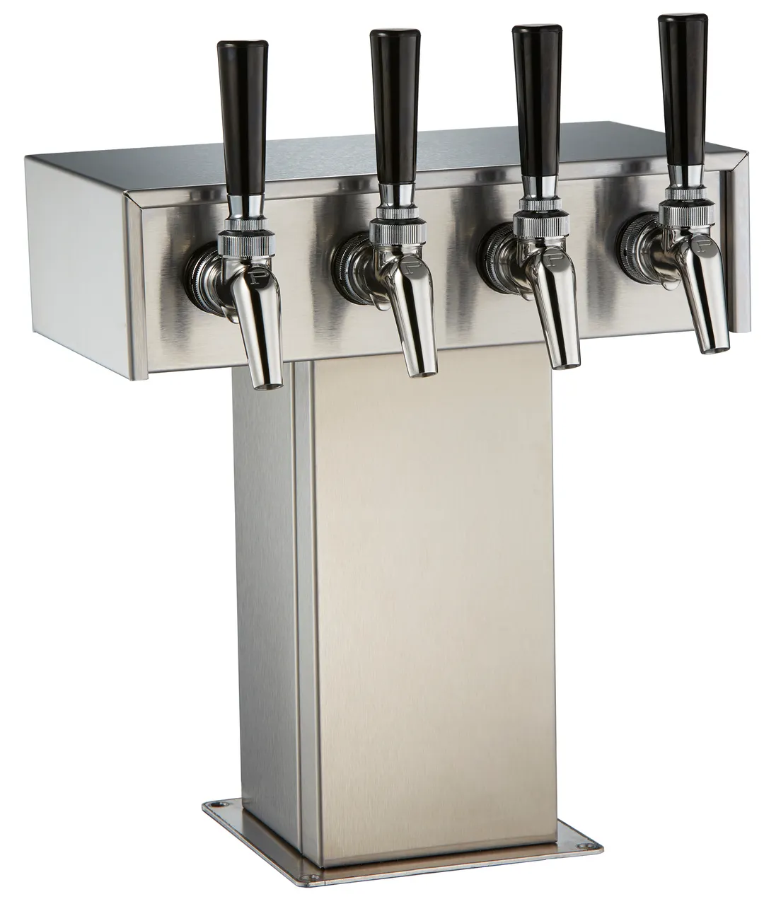 Perlick 4006-4B2 Tee Draft Beer Dispensing Tower, 12-1/8" Faucet Clearance