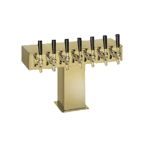 Perlick 4006S12BTF4 Wide Base Tee Draft Beer Dispensing Tower, 13-1/4" Faucet Clearance
