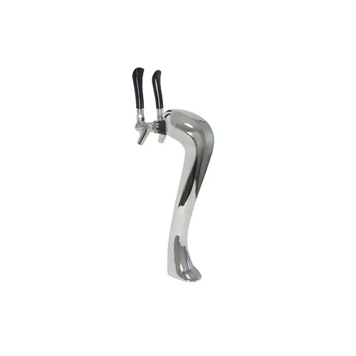 Perlick 4045-2B Sexy Draft Beer Dispensing Tower, Polished Chrome Finish, 2 Faucets