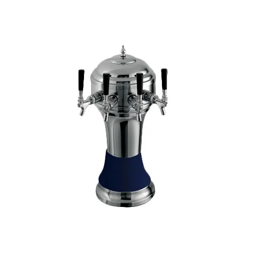 Perlick 4056BL4BPC Roma Draft Beer Dispensing Tower, 4 Faucets