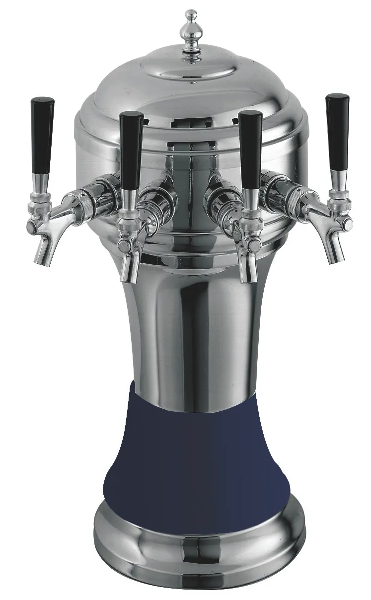Perlick 4056BL5BPC Roma Draft Beer Dispensing Tower, 5 Faucets