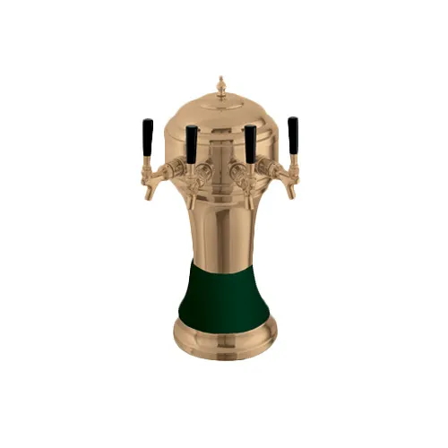 Perlick 4056GR4B Roma Draft Beer Dispensing Tower, 4 Faucets