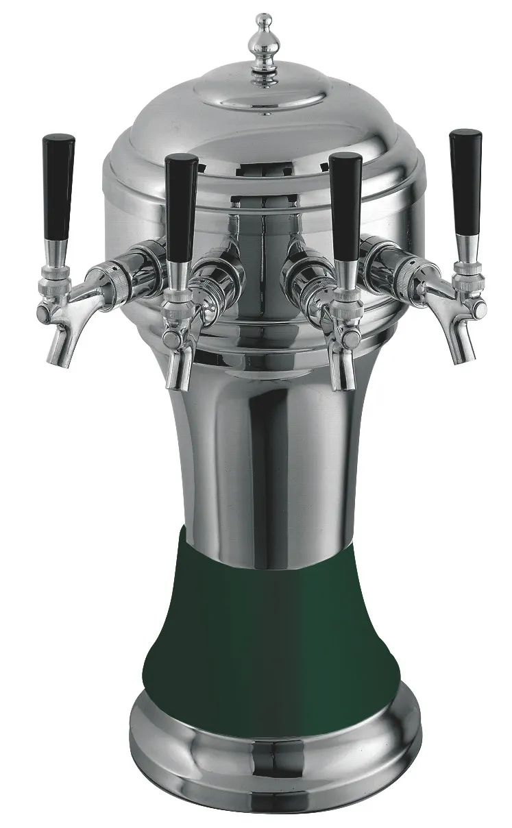 Perlick 4056GR5BPC Roma Draft Beer Dispensing Tower, 5 Faucets