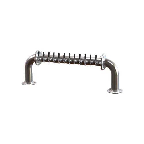 Perlick 4065-20 Pass-Thru Brew Pipe Draft Beer Dispensing Tower, 20 Faucets
