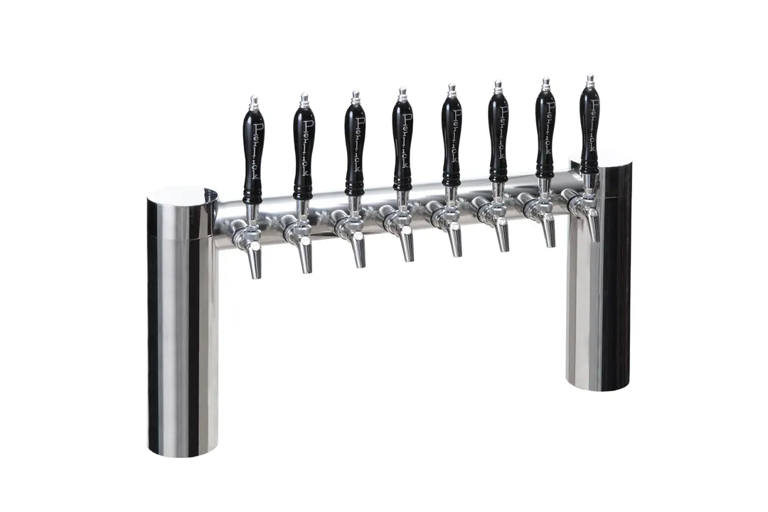 Perlick 4072-10PO-SS Avenue H-Pipe Draft Beer Dispensing Tower, 10 Faucets