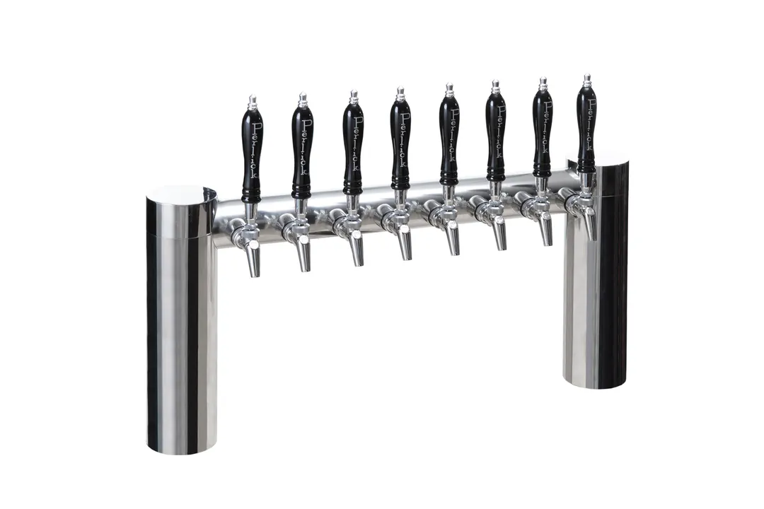 Perlick 4072-12PO-SS Avenue H-Pipe Draft Beer Dispensing Tower, 12 Faucets