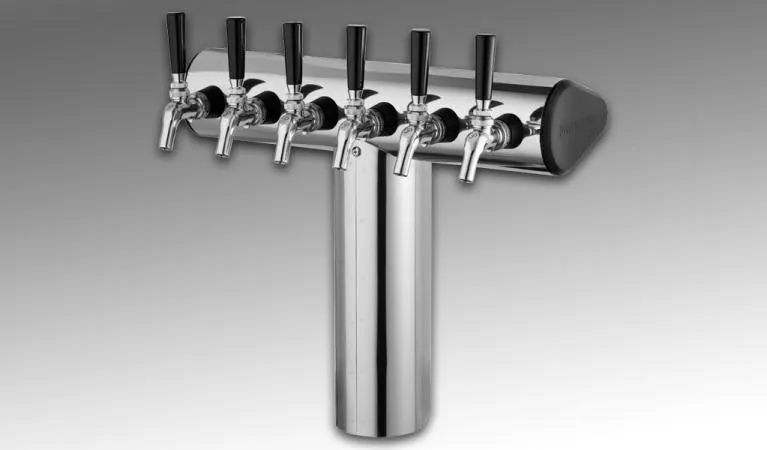 Perlick 66500-4BPC Winged Tee Draft Beer Dispensing Tower